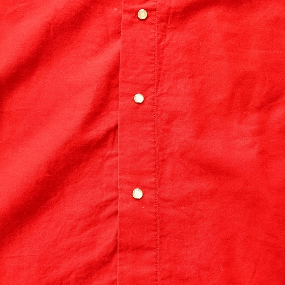 Cumberland Outfitters Men's SS Large Pearl Snap Western Shirt Flags & Horses USA - Picture 4 of 5